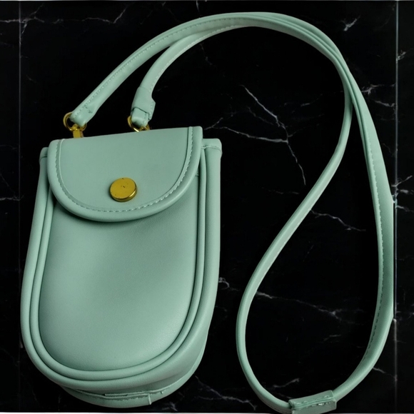 Anthropologie Cleo Crossbody Mint Ice Cream Small Purse/Phone Bag - Picture 1 of 16